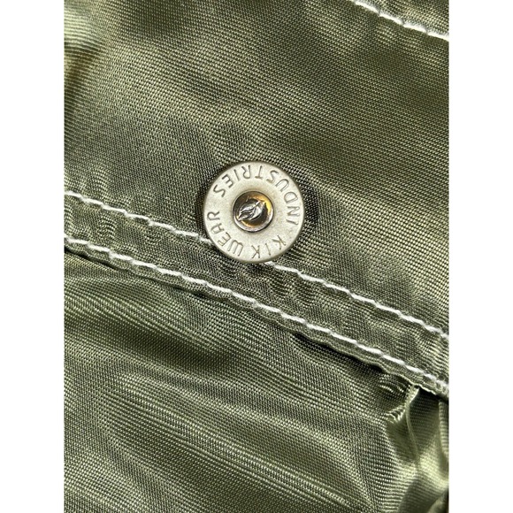 90s Kikwear Nylon Baggy Wide Leg Raver Shorts Made USA Skater Sz 31 *Tagged 32* - Picture 7 of 13